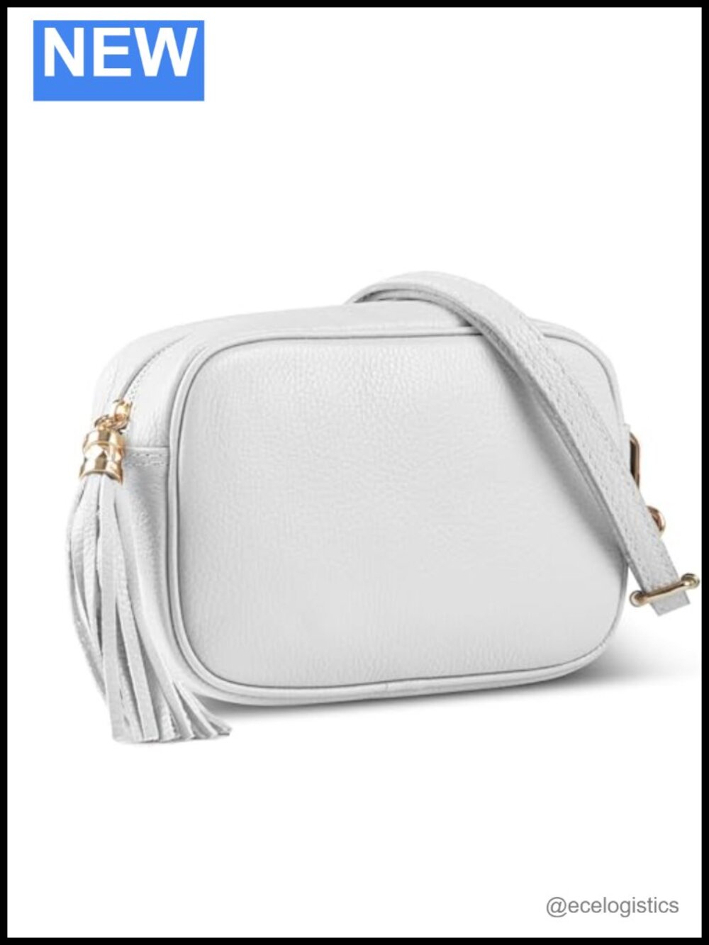 Italian Full-Grain Leather Crossbody Bag Small Purse